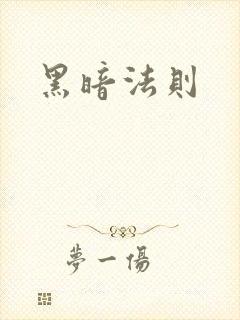 黑暗法则封面