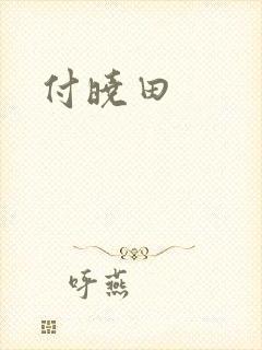 付晓田封面