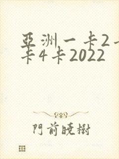 亚洲一卡2卡三卡4卡2022封面