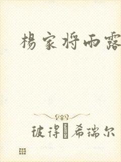 杨家将雨露均沾封面