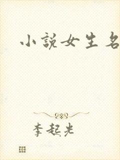 小说女生名字封面