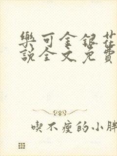 乐可金银花露小说全文免费