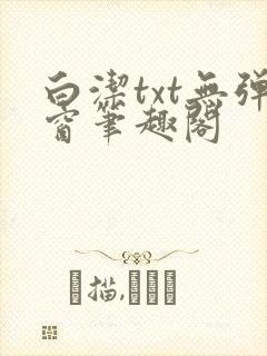 白洁txt无弹窗笔趣阁封面