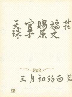 天官赐福花怜塞珠子原文
