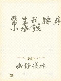 医生我腰疼肉馅小水饺封面