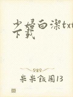 少妇白洁txt下载