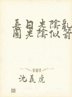 长日光阴乱作一团光阴似箭时渺封面