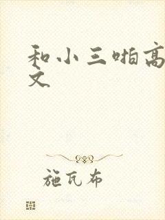 和小三啪高辣h文