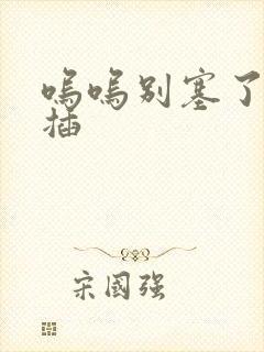 呜呜别塞了啊抽插封面