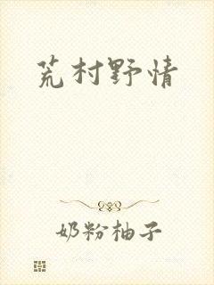 荒村野情封面
