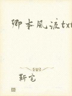 卿本风流txt封面