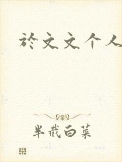 于文文个人简历