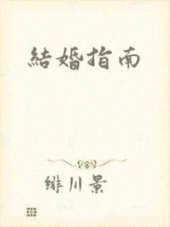 结婚指南封面