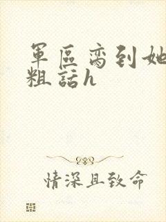 军区脔到她哭h粗话h