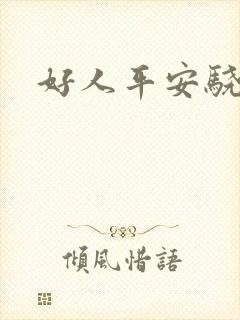 好人平安骁骑校封面