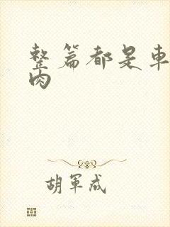 整篇都是车的多肉封面