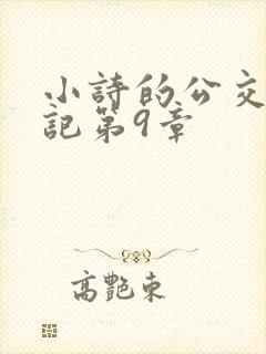小诗的公交车日记第9章封面