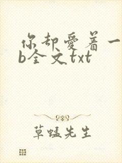 你却爱着一个sb全文txt