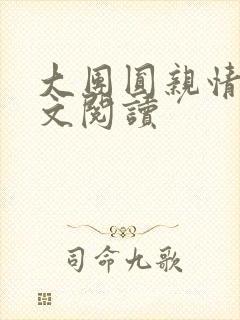 大团圆亲情会全文阅读封面