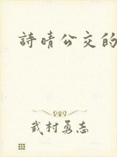 诗晴公交的小说