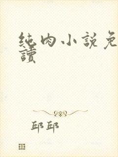 纯肉小说免费阅读封面