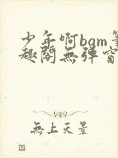 少年啊bgm笔趣阁无弹窗免费