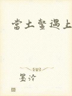 当土鳖遇上海龟