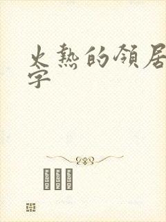 火热的领居中文字