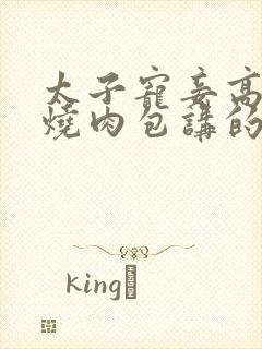 太子宠妾高肉红烧肉包讲的什么