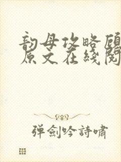 韵母攻略顾小暖原文在线阅读封面