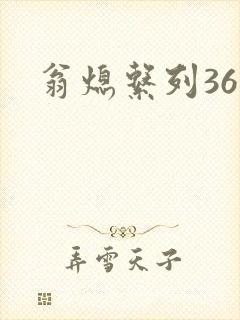 翁熄系列36章封面