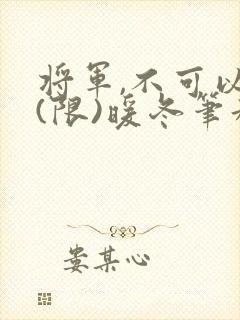 将军,不可以!(限)暖冬笔趣阁免费阅读