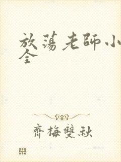 放荡老师小说大全