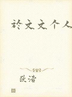 于文文个人简历