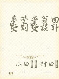 梦莹带翁回乡别墅别墅设计