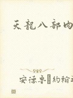 天龙八部肉集封面