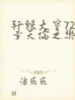 轩辕大宝720章天伦之乐封面