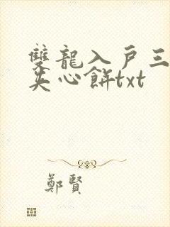 双龙入户三人行夹心饼txt封面