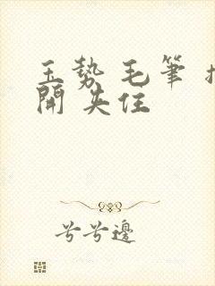 玉势 毛笔 撑开 夹住