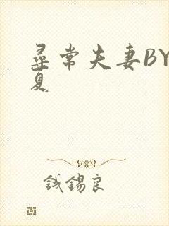寻常夫妻BY写夏
