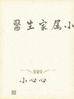 医生家属小说封面