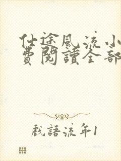 仕途风流小说免费阅读全部章节