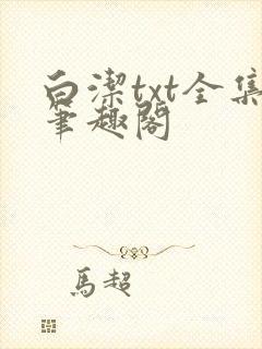 白洁txt全集笔趣阁