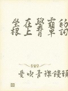 坐在学霸的大紫根上背单词封面