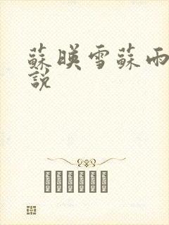苏映雪苏雨柔小说