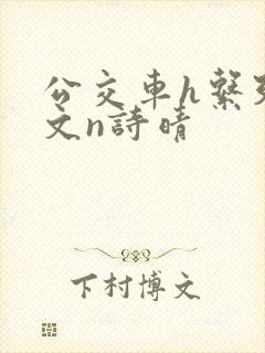 公交车h系列辣文n诗晴