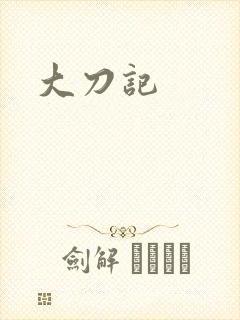 大刀记封面