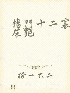 杨门十二寡妇肉床艳封面