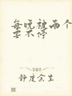 每晚被两个师傅要不停封面