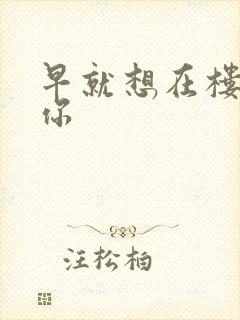 早就想在楼梯要你